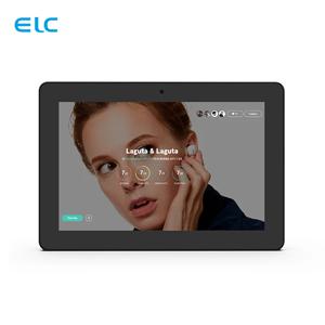 WF1032T 10.1인치 안드로이드 벽걸이형 태블릿 PC RK3288 / RK3399 POE NFC 200 / 500 M/P 전면 카메라 모니터 탑재