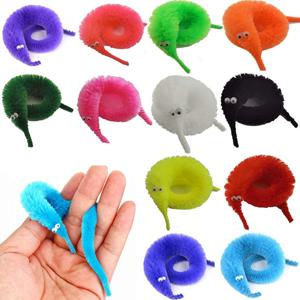 15Pcs 어린이를위한 재미있는 선물 퍼지 웜 매직 애벌레 생일 파티 매직 쇼 소품 어린이 좋아하는 상 장난 장난감