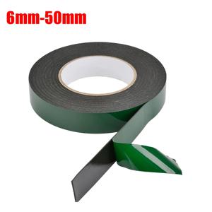 6-50cm 너비 양면 폼 테이프 10M 검정색 PE 스폰지 초강력 자체 접착 방수 헤비 듀티 장착 테이프