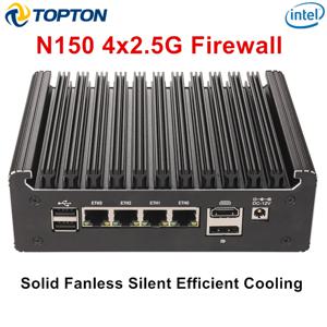 솔리드 팬리스 방화벽 미니 PC 인텔 N150 N95 코어 i5 8250U i3 8145U 펜티엄 4417U 4x2.5G i226 LAN 홈 서버 pfSense OPNsense