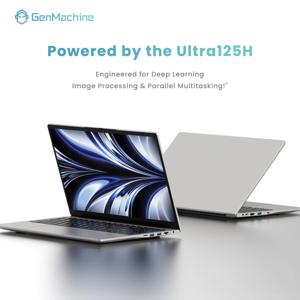 Genmachine 15.6인치 노트북 컴퓨터 Intel Core Ultra 125H 60Hz Arc 그래픽 DDR5 4800Mhz M.2 2280 NVME 비즈니스 게임용 노트북