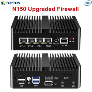 탑톤 솔리드 팬리스 방화벽 미니 PC VPN 게이트웨이 인텔 N150 N5105 J6412 J5005 7305 6305 4x2.5G LAN 홈 서버 PfSense 컴퓨터