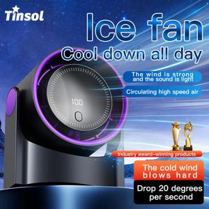 TINSOL 다기능 전기 팬 공기 순환기, 무선 휴대용 가정용 무소음 환풍기 데스크탑 벽 천장 팬, 공기 냉각기