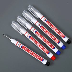 3개/세트 흰색 롱 헤드 마커 딥홀 마커 펜 목수용 연필 욕실 목공 장식 마킹 펜 도구 20mm