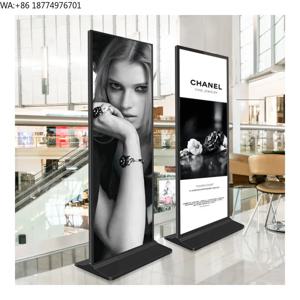2K/4K 실내 광고 플레이어 디스플레이 스크린 HD LCD LED 디지털 사이니지 플로어 스탠딩 세로형 TV 터치 스크린 엘리베이터