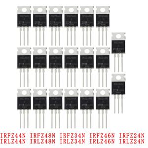 10PCS IRFZ44N IRFZ48N IRFZ46N IRFZ24N IRLZ44N IRLZ48N IRLZ34N IRLZ46N TO-220 N 채널 정류기 전력 MOSFET 트랜지스터