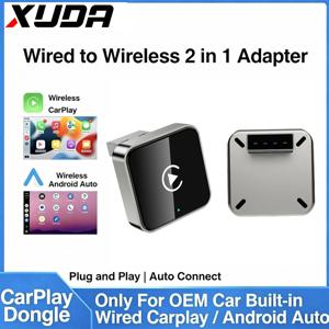 새로운 무선 CarPlay 안드로이드 오토 어댑터 USB 동글 스마트 미니 박스 플러그 앤 플레이 범용 (폭스바겐, 토요타, 닛산, 혼다, 포드, 벤츠 호환)