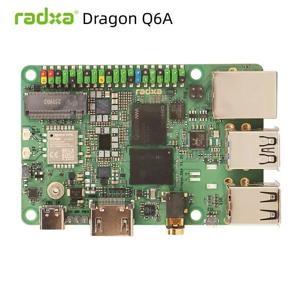 라드샤 드래곤 Q6A SBC 퀄컴 QCS6490 옥타코어 크라이오 12TOPS AI 엔진 LPDDR5 WiFi6 BT5.4 4K HDMI 리눅스 개발 보드