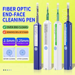 2.5mm 1.25mm 광섬유 클리닝 펜 원클릭 클린 도구 (SC FC ST LC MU 광 커넥터용)