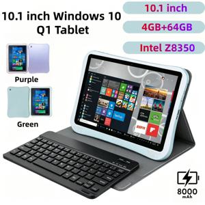 64비트 10.1인치 윈도우 10 태블릿 PC 4GB DDR RAM 64GB ROM 인텔 아톰 X5-Z8350 CPU 쿼드 코어 듀얼 카메라 8000mAh