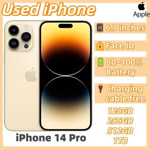 중고 아이폰 14 프로 중국 본토 버전 풀 네트콤 언락 페이스 ID IOS 스마트폰 128GB/256GB 중고 아이폰 14 프로
