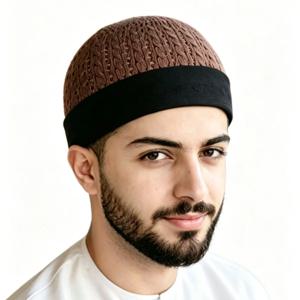남성용 무슬림 모자 의류 스컬 기도 모자 니트 메쉬 쿠피 키파 이슬람 사우디아라비아 유대교 여름 0789