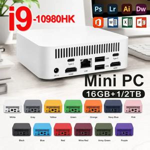 새로운 미니 PC 컴퓨터 윈도우 11 인텔 코어 i9 10980HK 게이밍 PC 16GB 램 1TB M.2 SSD 4K HD WiFi 6 BT5.2 미니 데스크탑 컴퓨터