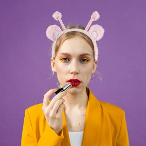 꿀벌 머리띠 핑크 귀여운 폼폼 안테나 헤어밴드 만화 머리띠 여성 파티 코스튬 액세서리 테마 파티 안테나 머리띠