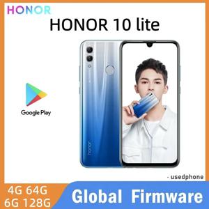 HONOR 10 Lite 스마트폰 글로벌 펌웨어 6.21인치 CPU HiSilicon Qilin 710 EMUI 9.0.1 중고폰