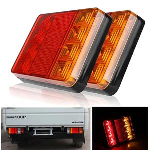 자동차 트럭 LED 후면 조명, 12V 후면 램프, 트레일러 캐러밴 DC용 방수 테일 라이트 경고 부품, 핫 세일