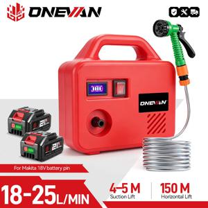 ONEVAN 260W 전기 워터 펌프 150M 무선 급수 기계 Makita 18V 배터리 핀에 대 한 충전식 정원 급수 도구