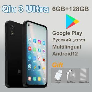 Qin 3 Ultra Mini 전화기는 4G Google Play 다국어 6GB+128GB Bluetooth WiFi Android12 스마트폰을 지원합니다.