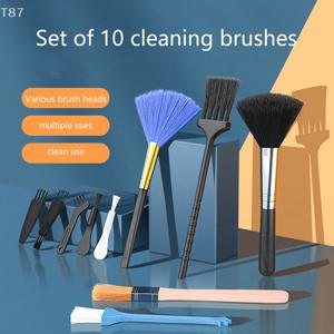 10 Pcs 작은 도구 자동차 전화 먼지 브러쉬 먼지 청소기 액세서리 면도기 가정용 PC 노트북 키보드 청소 도구 브러쉬 키트