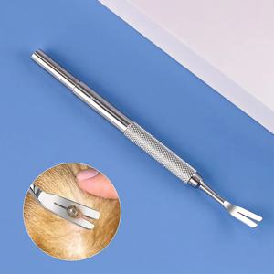 진드기 제거 도구 핀셋 전문가용 진드기 제거 핀셋 (사람 및 반려동물용) 벼룩 및 진드기 제거 도구