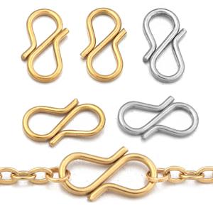 30pcs 스테인레스 스틸 S 모양 엔드 걸쇠 후크 체인 커넥터 쥬얼리 만들기 DIY 수제 팔찌 목걸이 액세서리