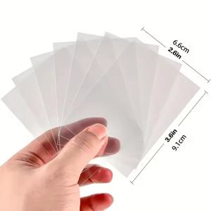 66x91mm 투명 내부 카드 슬리브 100/300Pcs 포켓몬 TCG 유기오 스포츠 트레이딩 카드용 고투명 긁힘 방지 보호대
