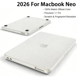 MacBook Neo 케이스 13인치 2026년 출시 모델 A3404용 노트북 케이스, 보호용 하드 쉘 커버를 원활하게 닫아줍니다.