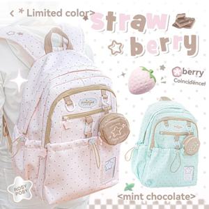 1PC DOT DOT 드로스트링 백팩, 높은 미적 가치를 지닌 폴카 도트 학생 백팩, 데일리 백팩