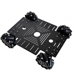 25kg 대형 하중 4륜 구동 메카넘 휠 로봇 자동차 330+240mm 섀시, 12V 엔코더 모터 포함, 아두이노 ROS 로봇 팔 DIY 키트 장난감 부품용