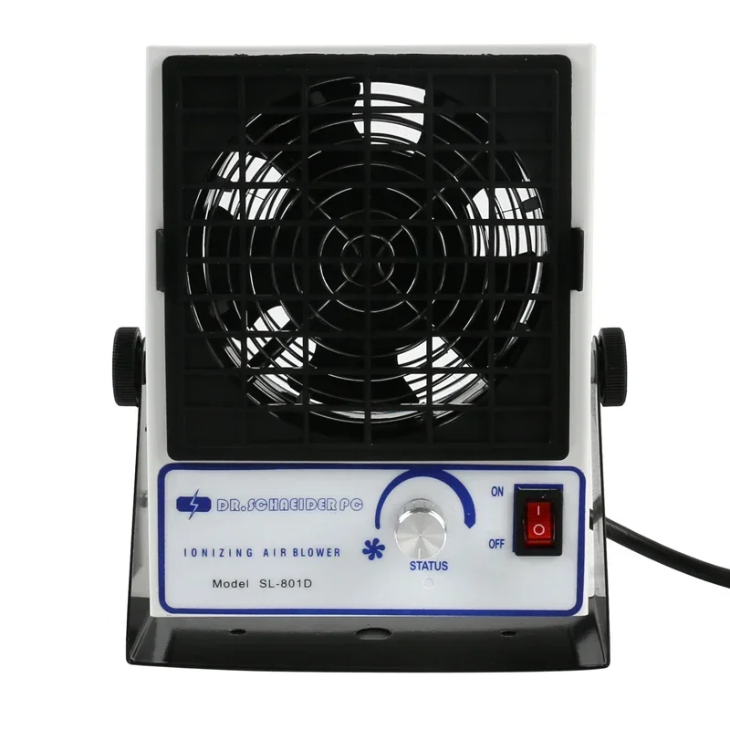 고정기 SL-801D 경고 기능이 있는 DC 이온화 공기 송풍기 이온화 공기 팬 ESD 이온화 장치 송풍기