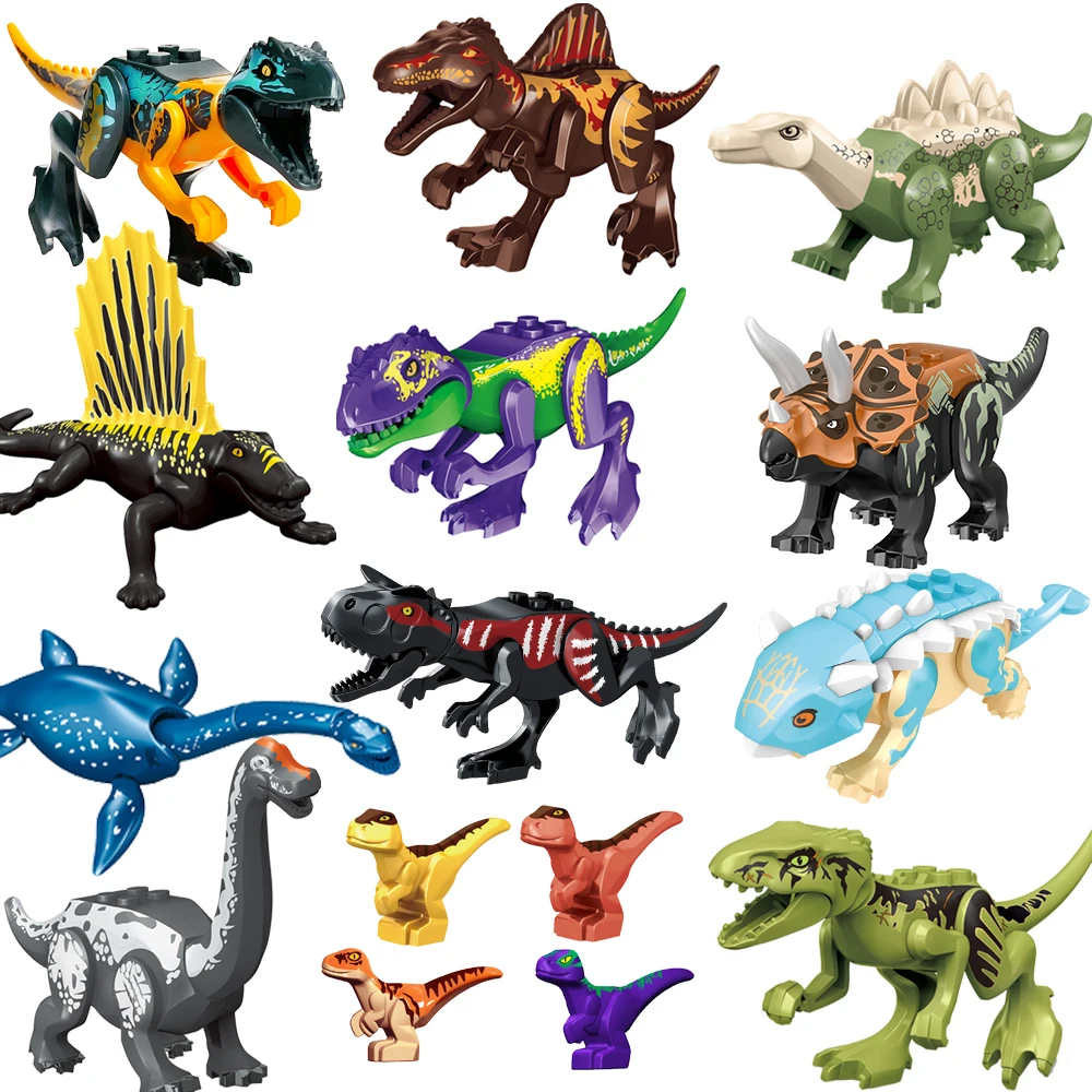 쥬라기 공룡 빌딩 블록 Indominus Rex DIY 티라노사우루스 액션 피겨 모델 어린이 장난감 동물 크리스마스 선물