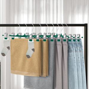 5/10/20 Pcs 랙 클립 스테인레스 스틸 바지 옷장 클립 미끄럼 방지 Clothespin 바지 클램프 스커트 용 옷 걸이