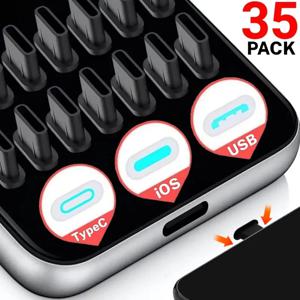 유니버설 타입C 먼지 방지 마개 부드러운 실리콘 USB C 충전 포트 보호 먼지 마개 아이폰 16 안드로이드 스토퍼 캡 호환