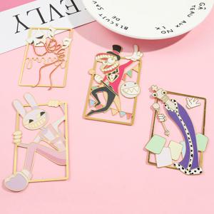 놀라운 디지털 서커스 금속 책갈피 만화 및 애니메이션 애호가 독서 액세서리 가족과 친구를위한 생일 선물
