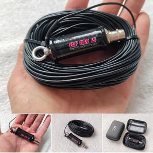 QRP15 1-30MHz 휴대용 미니 ELF HF 안테나 HF 안테나 휴대용 단파 안테나 40M/20M/15M/10M 송신 지원