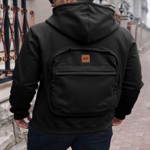 새로운 트렌디한 남성과 여성의 입체 배낭 디자인 세련된 루즈 후드 캐주얼 하라주쿠 스트리트 펑크 스포츠웨어