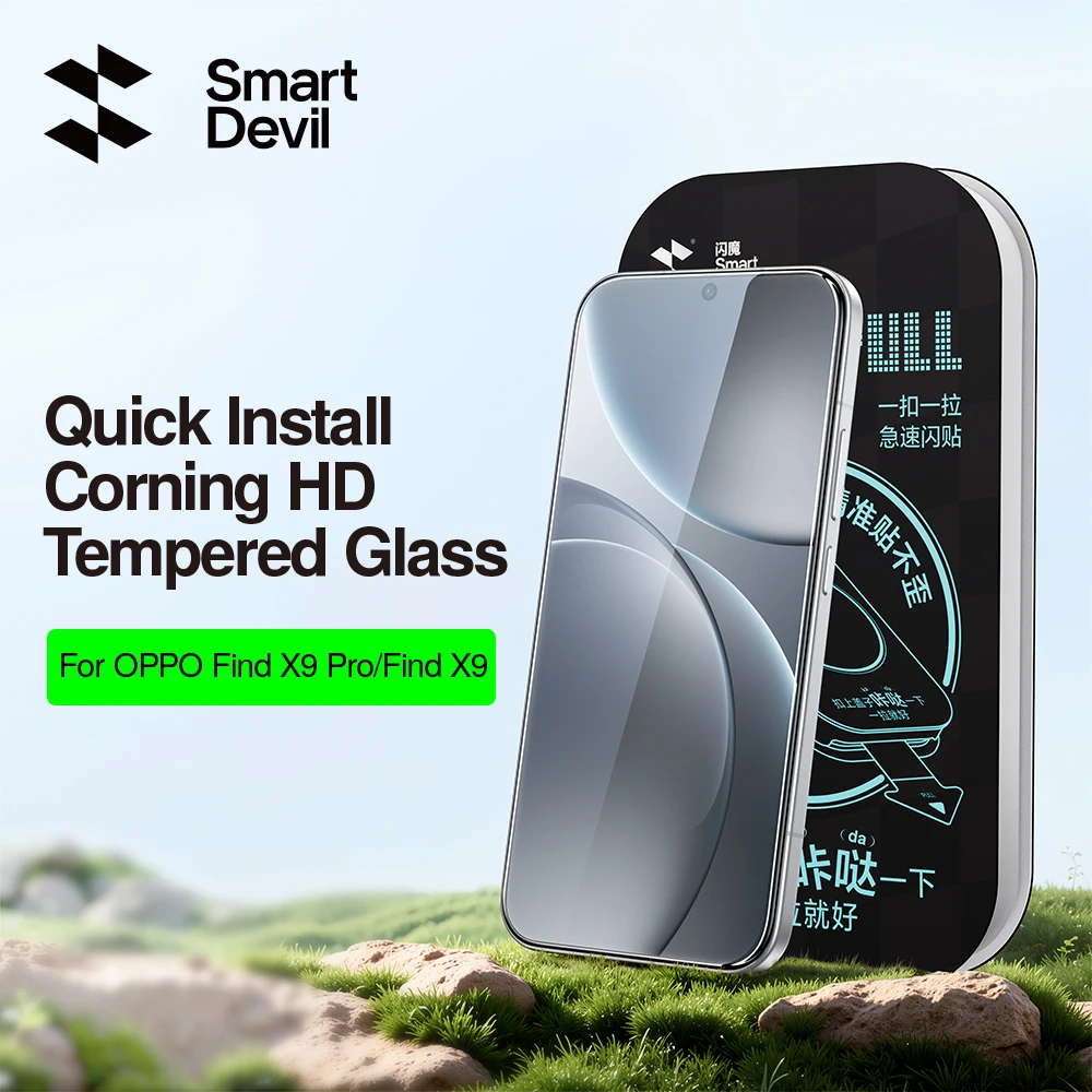 OPPO Find X9 Ultra X9 Pro X9 HD용 SmartDevil 강화 유리 필름 Corning Glass Anti-scratch