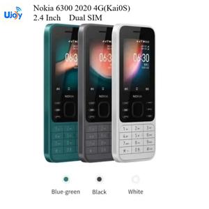 노키아 6300 2020 4G(KaiOS) 네트워크 언락 2.4인치 직선형 키패드 휴대폰 듀얼심 노인 학생용 백업 기능폰