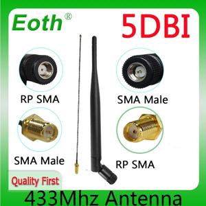 Eoth 도매 433MHz 안테나 LORA 5dBi GSM 433MHz 커넥터 고무 433m LoRaWAN IOT SMA 남성 여성 연장 코드 피그테일