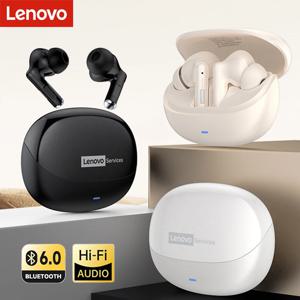 레노버 LE257 무선 블루투스 6.0 이어폰 HiFi 사운드 ENC 통화 소음 감소 TWS 헤드폰 게임용 스포츠 헤드셋(마이크 포함)