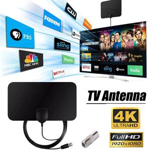 글로벌 디지털 TV DTV 박스용 TV 안테나, RV 실외 차량용 안테나, 실내 스마트 TV, EU 플러그, 1080P DVB-T2 3000 마일 부스터 HD
