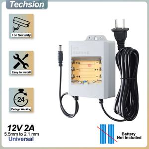 UPS 모니터링 정전 내구성 배터리가 없는 전원 공급 장치 야외 CCTV 12V 2A 맞춤형 배터리 작동 시스템 IP 카메라