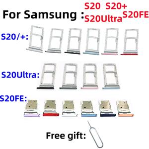 SIM 카드 SD 카드 트레이 칩 슬롯 서랍 거치대, 삼성 갤럭시 S20 S20Plus + S20FE S20Ultra SM-G9860 G980F g9880 G781