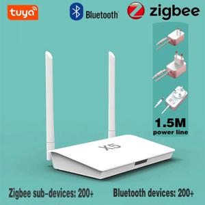 Tuya Zigbee Hub X5/ Bluetooth 5.0 2-in-1 게이트웨이 스마트 라이프는 400개 이상의 장치에 대한 액세스 및 바닥 간 작업으로 향상되었습니다.