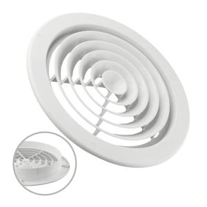 1pc 조정 가능한 ABS 천장 벽 공기 환기 커버 라운드 덕트 공기 환기 그릴 루버 250/300/310mm 주방 목욕 공기 배출구