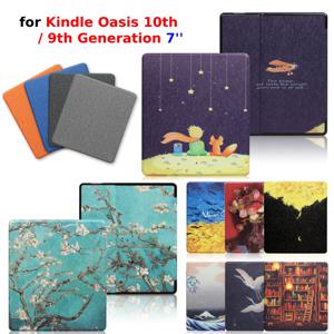 Kindle Oasis 10 세대 9 세대 케이스, 7 인치 2019 2017 전자책 Oasis 3 2 액세서리, 자동 깨우기 수면 커버, PU 가죽 펀다