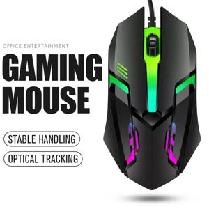 20251 PC ITLY M01 스포츠 LED 발광 백라이트 USB 유선 게이밍 마우스 (데스크탑 PC, 노트북, 사무용 컴퓨터 게임용)