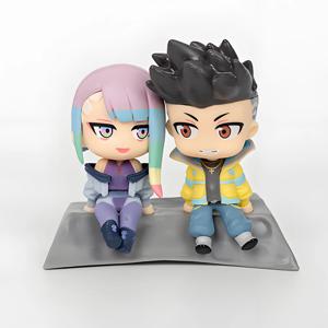 8cm 사이버펑크 에저러너즈 Q 버전 애니메이션 데이비드 마르티네즈 루시나 쿠시나다 연인 액션 피규어 컬렉션 모델 장난감