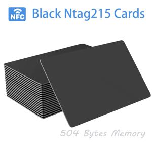 5/10 재기록 가능한 NFC 카드 검정색 NFC 태그 NFC 명함 NFC 215 카드 NFC Ntag215 카드 빈 NFC 카드 Rewritabl 504 바이트
