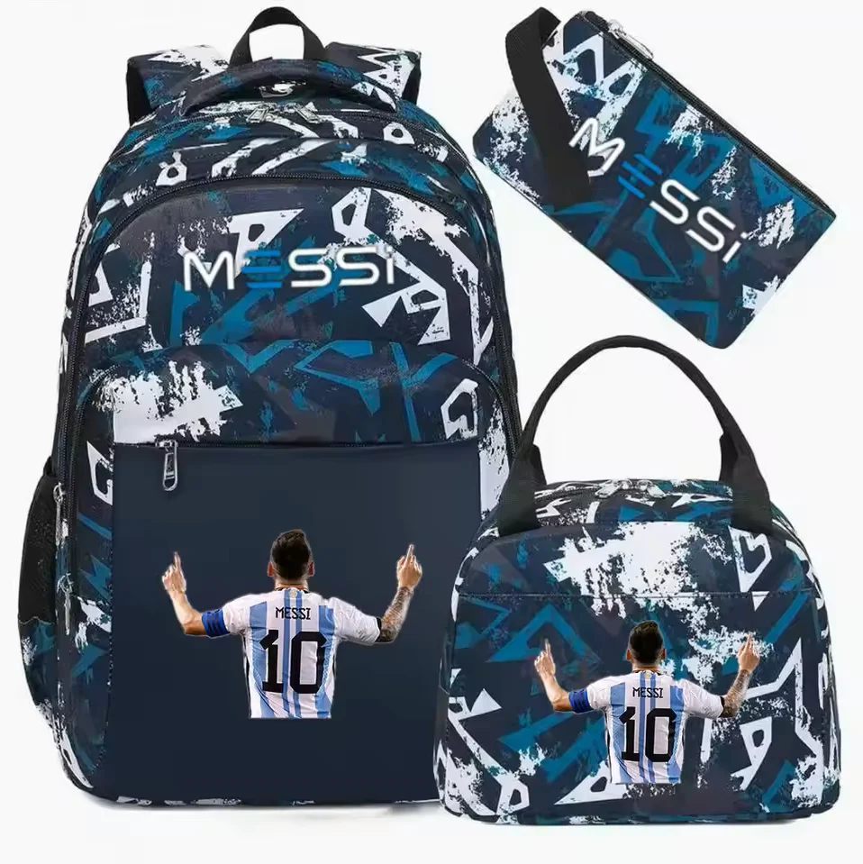십대 소년 소녀를위한 새로운 축구 메시 배낭 다시 학교 가방 학생 Schoolbag 레저 여행 스포츠 캐주얼 배낭
